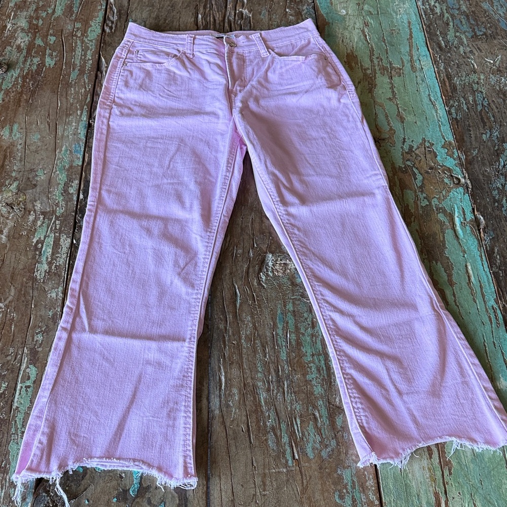Kensie Soft Pink Wide Leg Jeans